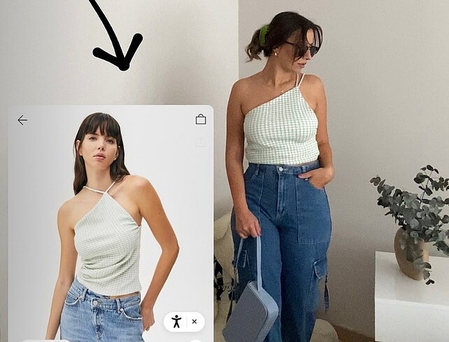 PULL&BEAR mint bluz