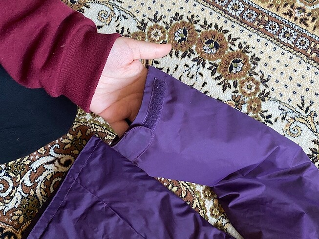 m Beden mor Renk Decathlon Rain Warm Kar montu