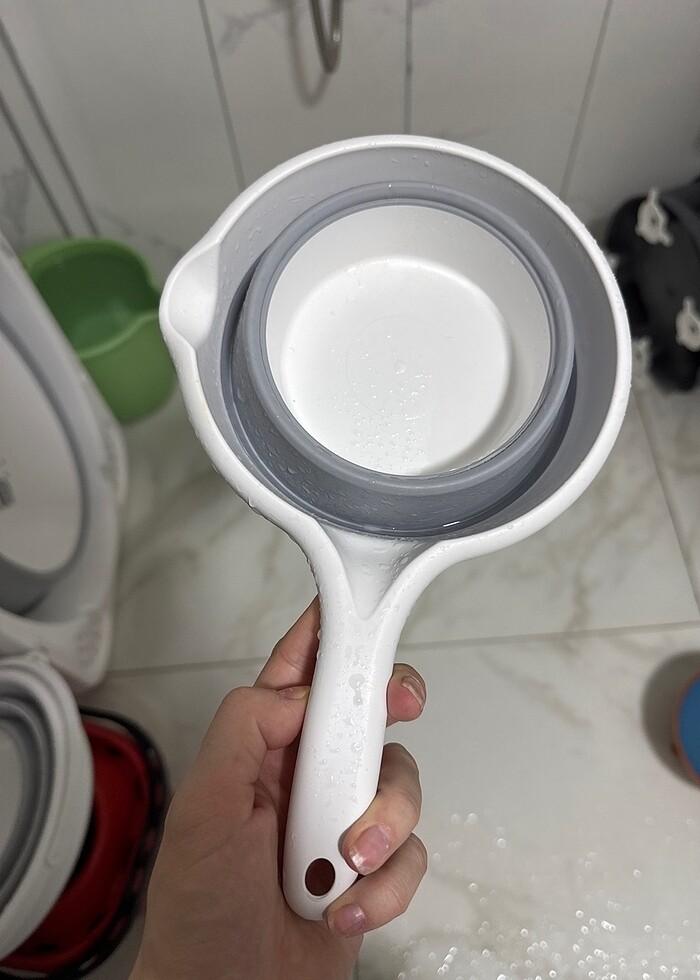 3 lü katlanır küvet set - Görsel 3