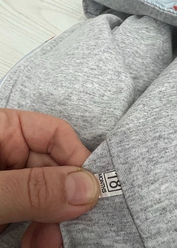 Kapüşonlu Baskılı mavi Erkek Çocuk Mont - Görsel 5