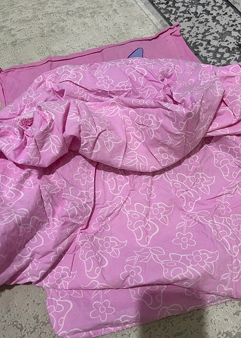 Pembe Baby şirinler  Pamuklu Bebek Nevresim Takımı - Görsel 5