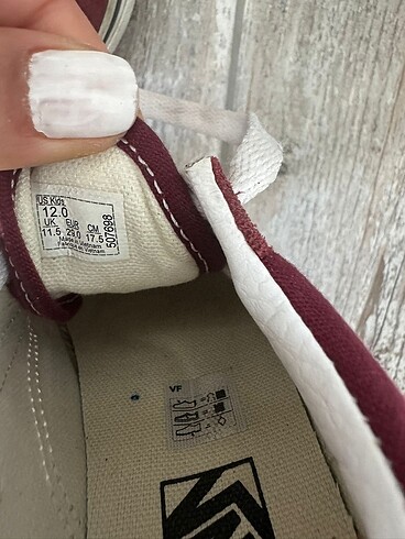 29 Beden Vans unisex çocuk ayakkabı