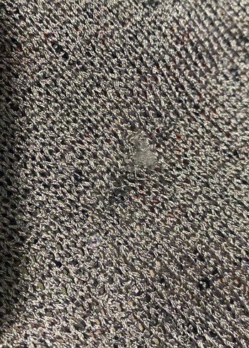 Dkny pullu Kadın Gri Uzun Örgü Hırka - Görsel 3