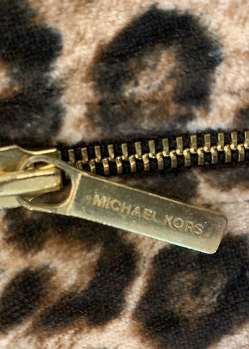Michael Kors Leopar Fermuarlı Kadife  Ceket - Görsel 5