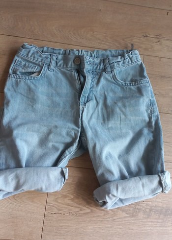 Kadın Mavi Midi Denim Şort
