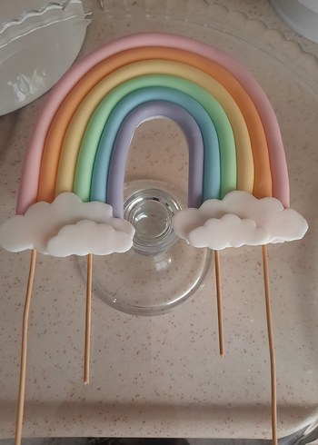 pasta süsü, şeker hamuru, gökkuşağı - Görsel 5