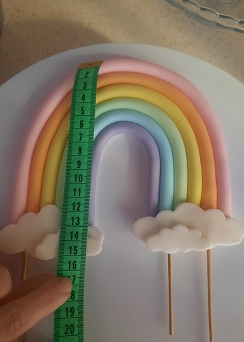 pasta süsü, şeker hamuru, gökkuşağı - Görsel 6