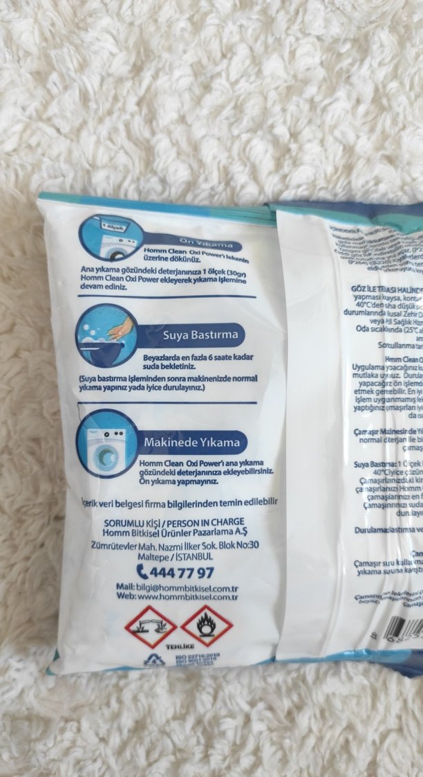 Oxi Power Beyazlar İçin Toz Deterjan 510 gr - Görsel 2