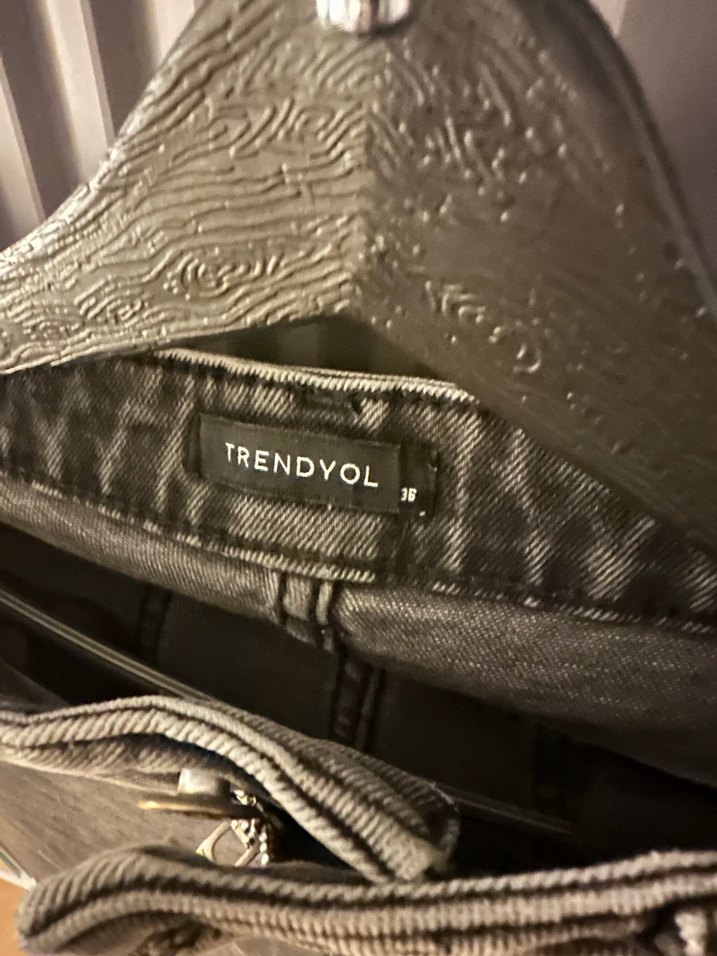 Gri Midi Boy Kadın Denim Pantolon - Görsel 2