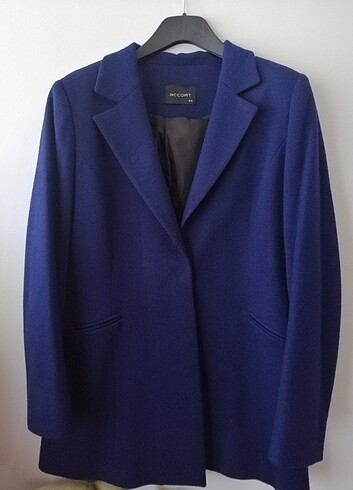 #Keçe kumaş saks mavisi Ceket#