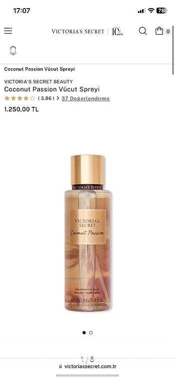 Victoria Secret body mist