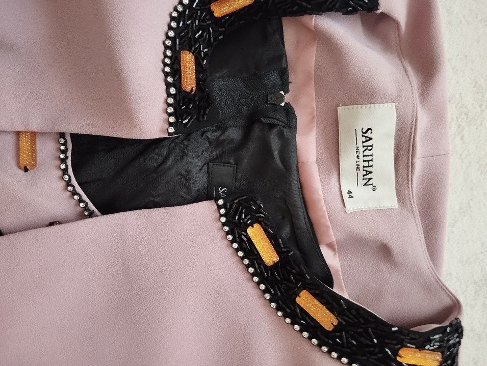 lila ceketli siyah abiye içi sıfır koldur - Görsel 3