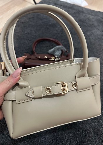 Zara Bej Deri Kadın Çanta, Tokalı