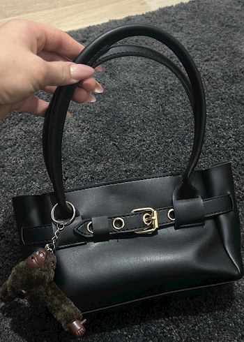 Zara Klasik Siyah Deri Kadın Çanta