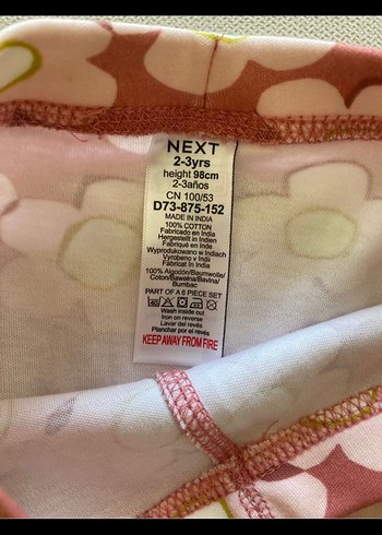 24-36 Ay Beden Next Uzun Kollu Pijama
