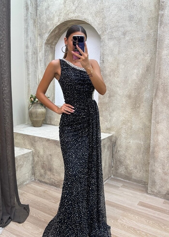 Siyah abiye - Görsel 4