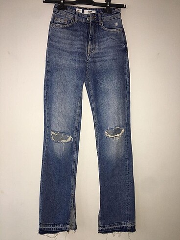 Bershka straight zincirli jean