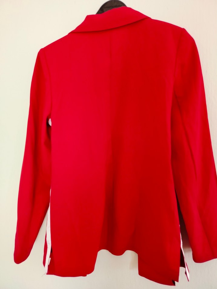 Kırmızı Kadın Regular Fit Ceket - Görsel 4