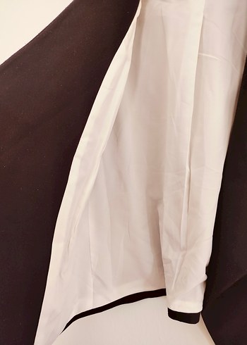 Siyah Kadın Midi Boy Ofis Blazer Ceket - Görsel 6