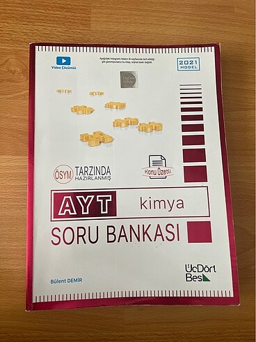 üçdörtbeş yayınları ayt kimya soru bankası
