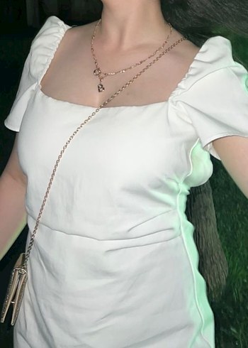 Keten Detaylı Beyaz - Görsel 2