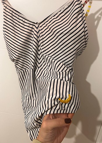 Zebra Desenli Pliseli Bohem Mayo - Görsel 3