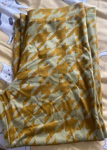 Sarı Salaş Midi Kadın Pantolon - Görsel 4