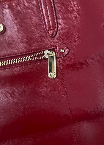 Kırmızı Deri Fermuarlı Kadın Çanta Victorias Secret - Görsel 3