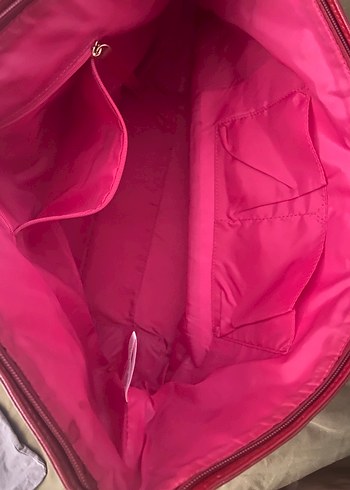 Kırmızı Deri Fermuarlı Kadın Çanta Victorias Secret - Görsel 8