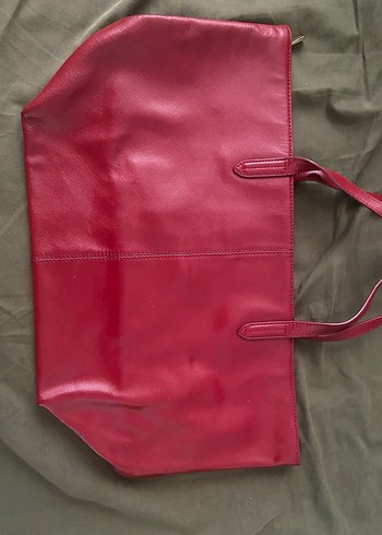 Kırmızı Deri Fermuarlı Kadın Çanta Victorias Secret - Görsel 4