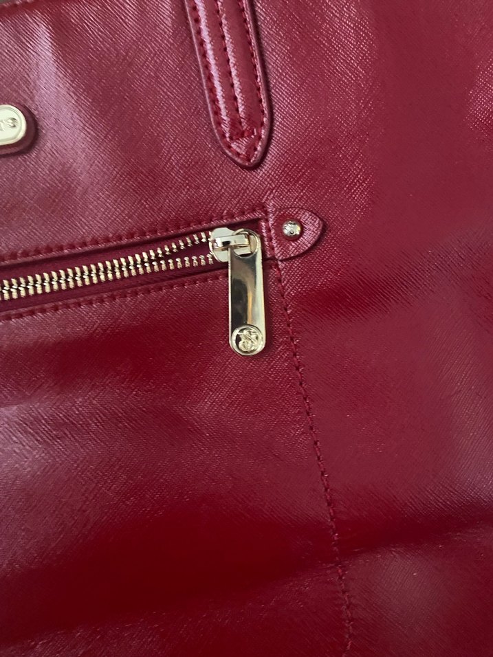 Kırmızı Deri Fermuarlı Kadın Çanta Victorias Secret - Görsel 3