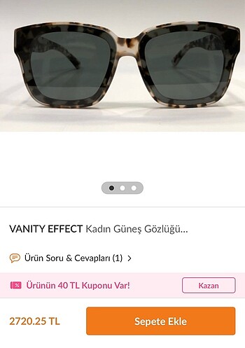 Vanity Effect jojo model gözlük orjinal