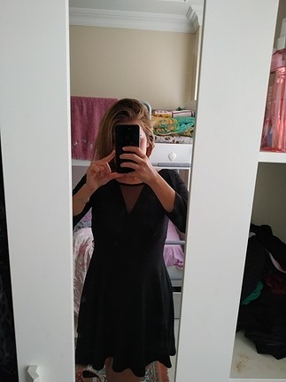 m Beden siyah elbise