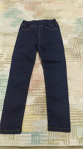 LCW tertemiz 9 10 yaş bi defa kullanım kız çocuk kot beli lastik