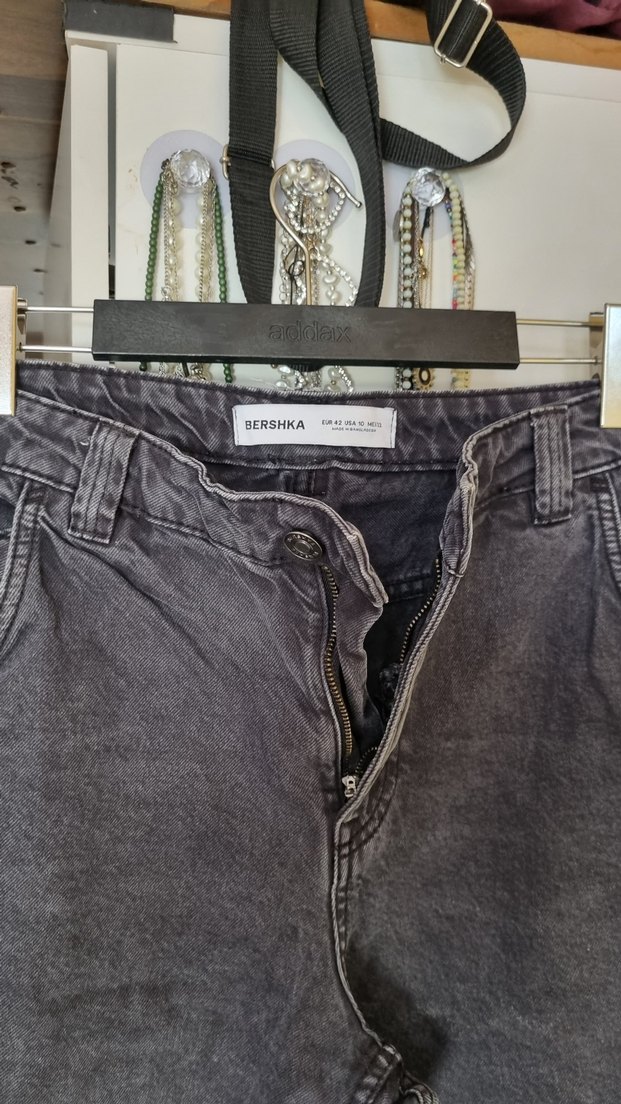 Gri Denim Erkek Midi Şort - Görsel 3