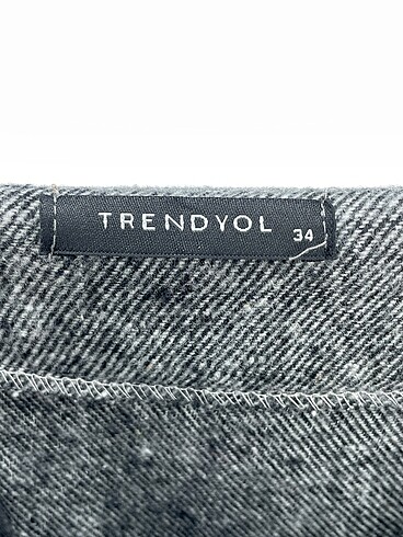 38 Beden gri Renk Trendyol & Milla Uzun Etek %70 İndirimli.