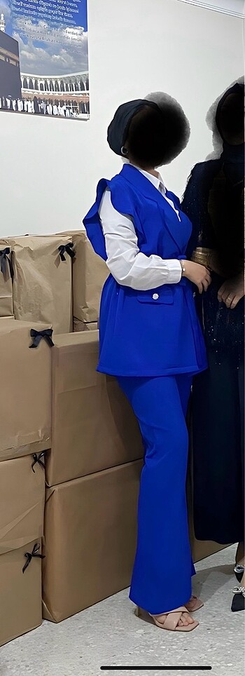 38 Beden mavi Renk Takım