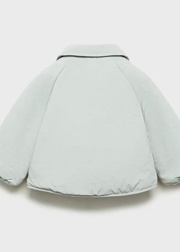 Düğmeli Gri Kız Çocuk Ceketi - Görsel 2