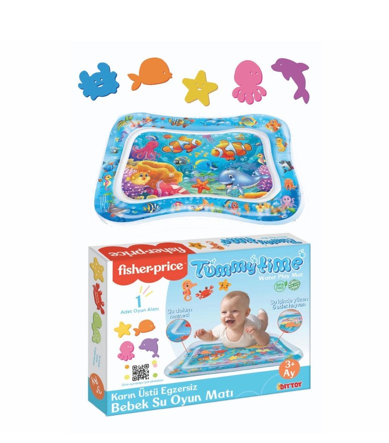 Fisher-Price Bebek Su Oyun Matı Mavi - Görsel 2
