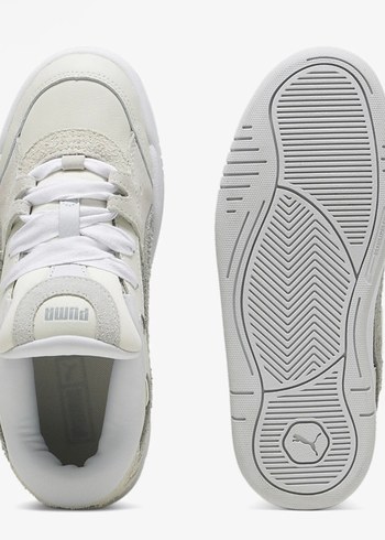 Beyaz Gri Platform Topuk Spor Ayakkabı - Görsel 3