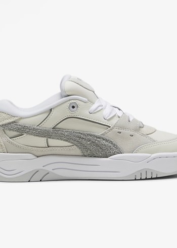 Beyaz Gri Platform Topuk Spor Ayakkabı - Görsel 4