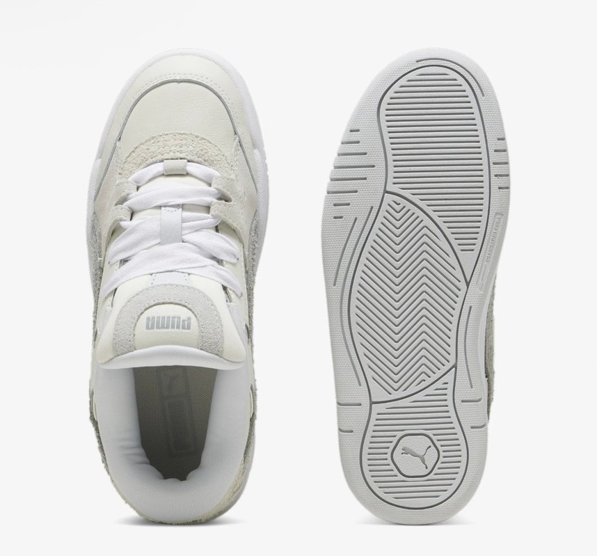 Beyaz Gri Platform Topuk Spor Ayakkabı - Görsel 3