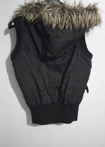 Siyah Kürklü cocuk Yelek - Görsel 4