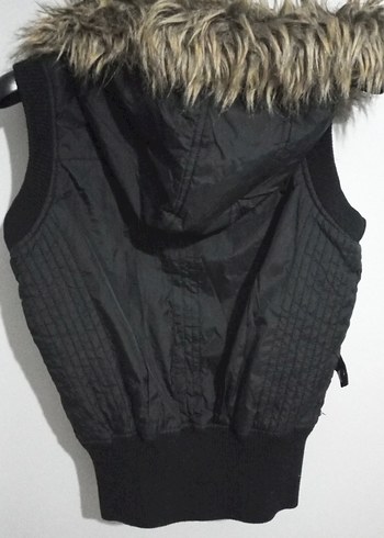 Siyah Kürklü cocuk Yelek - Görsel 5