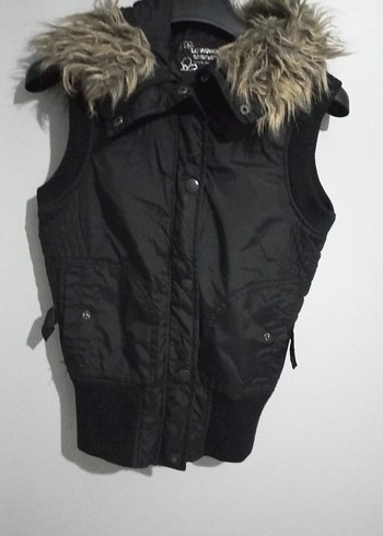 Siyah Kürklü cocuk Yelek - Görsel 2