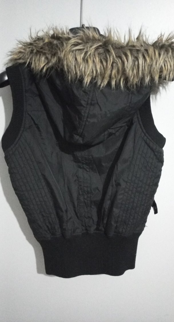 Siyah Kürklü cocuk Yelek - Görsel 5