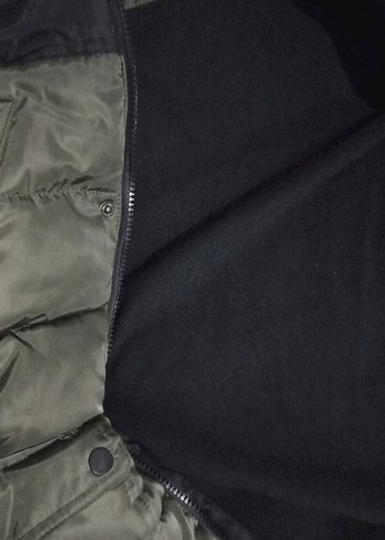 Erkek Çocuk  haki Düğmeli Street Wear Mont - Görsel 7