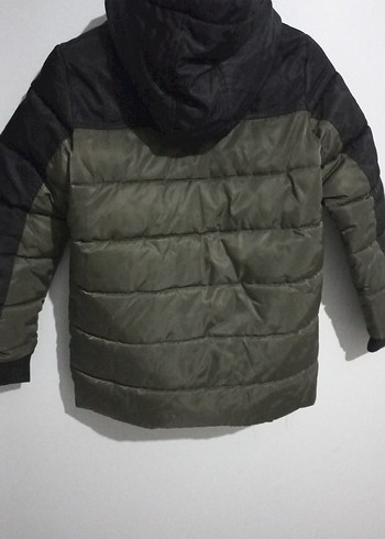 Erkek Çocuk  haki Düğmeli Street Wear Mont - Görsel 5