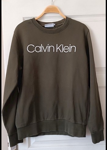 Calvin Klein Haki Calvin Klein Logo Sweatshirt