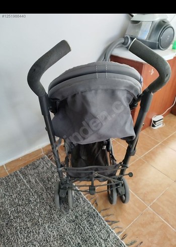 chicco baston Gri Bebek Arabası Hafif ve Katlanabilir - Görsel 3